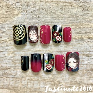 ネイルチップ(サンプルチップ)/#刀剣乱舞のネイルデザイン
