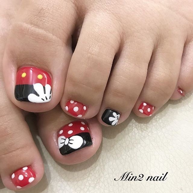 夏 旅行 フット キャラクター ショート Min2nail プライベートサロン