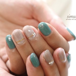 ターコイズとマグネット♪ 
▪️missmirage M160s
▪️マグネット 1

#7月定額デザイン 
#カラーチェンジ 
#ターコイズ 
#夏ネイル 
#マグネット 
#大人カジュアル 
#シンプルカジュアル得意なサロン 
#西調布 #夏 #ハンド #マグネット #ターコイズ #ジェルネイル #お客様 #simul-シムール- #ネイルブック