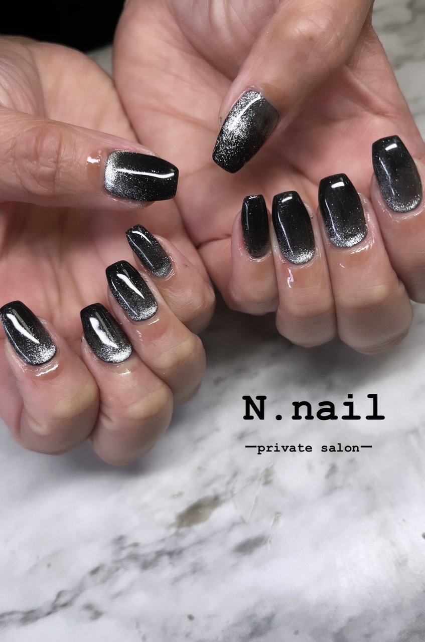 ハンド/ブラック - Natsumiのネイルデザイン[No.8912963]｜ネイルブック