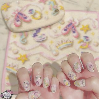 シェル(貝殻)/#タツノオトシゴのネイルデザイン｜ネイルブック