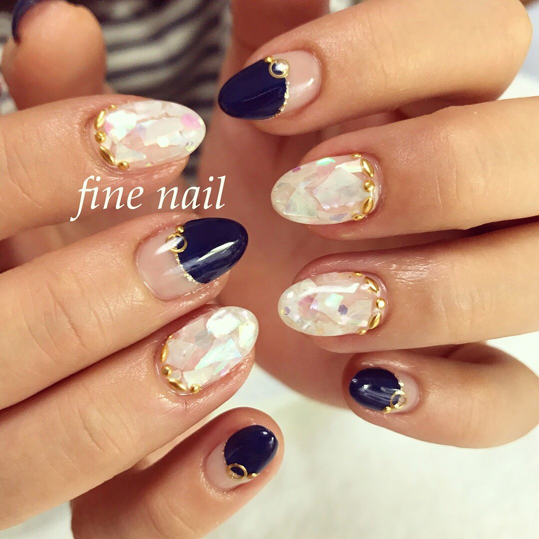 夏 海 パーティー デート ハンド Fine Nail ファインネイル のネイルデザイン No 2439260 ネイルブック