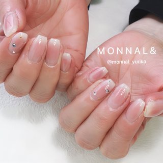 . 【course】#シンプルジェルコース
【menu】#チークネイル
【forme】#バレリーナネイル
【staff】YURIKA @monnal_yurika
.
ご来店ありがとうございます☺︎
.
.
.
━━━━━━━━━━━━━━━━━━━━
▫️爪にコンプレックスがある
▫️ネイルの持ちが悪い
▫️爪を丈夫に保ちたい
トラブル爪にも対応できるネイルサロン🐚
━━━━━━━━━━━━━━━━━━━━
ご予約はこちら↓

LINE ID @vnd4371h
LINEから24時間ネットご予約受付中です💌

 MONNAL& モナールアンド 
営業時間 9:30～18:00 (Lo.16:30) 
定休日 不定休

https://kb-monail.shopinfo.jp/

住所　福井市大町10-2-2 
ショッピングシティベル近く🔔
.
TEL 0776-63-6268
━━━━━━━━━━━━━━━━━━━━
.
#MONNAL&#モナールアンド
#monail#もないる
#福井ネイル#福井ネイルサロン
#ケア#ジェル#スカルプ#フットジェル
#ネイル#アートし放題#深爪矯正福井
#パーフェクトフィルイン福井
#ベース一層残し福井#フィルイン福井 #チーク #MONNAL& / yurika 前田百合香 #ネイルブック