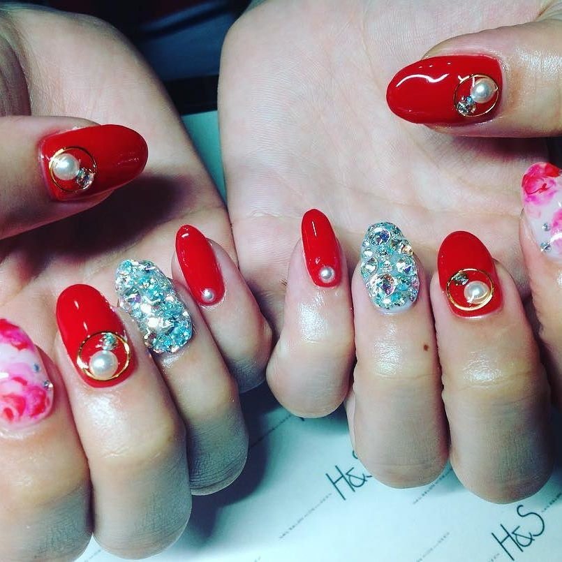 浴衣 デート 女子会 ハンド ワンカラー Nailsalonh S前橋店のネイルデザイン No ネイルブック