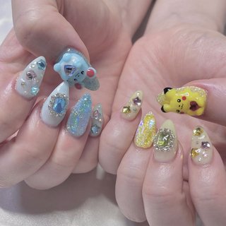 商品説明必読!!ピカチュウ☆ネイルパーツ 商品説明必読!!ピカチュウ☆ネイルパーツ ピカチュウネイルパーツ 6個