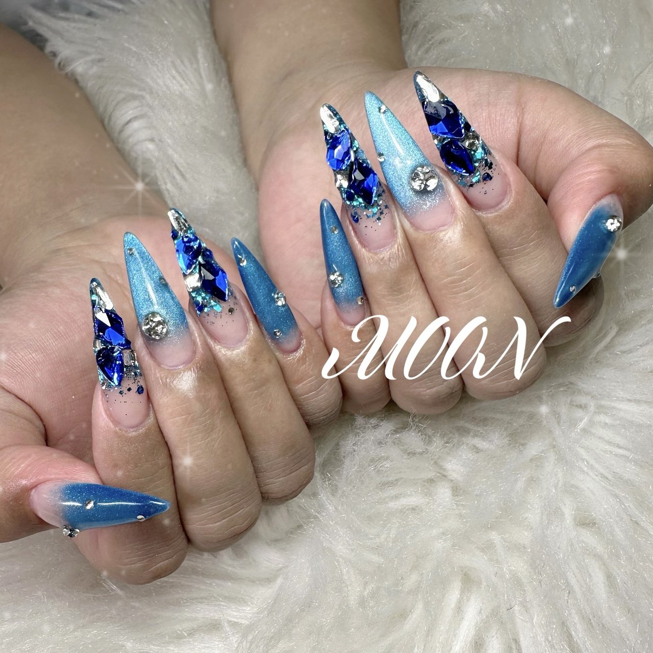 レア！コリンスキー　Impact M-STYLE ネイルデダンス　flat 5本 スカルプ#ロングネイル#ラメグラ#デザスカ#ラメグラデーション