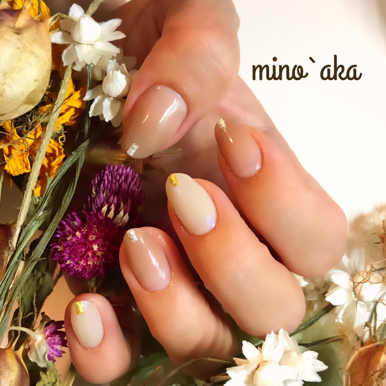 夏 オールシーズン 海 オフィス ハンド Non ミノッアカのネイルデザイン No ネイルブック