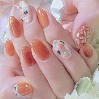 シェル/マグネット/和柄のネイルデザイン｜ネイルブック 