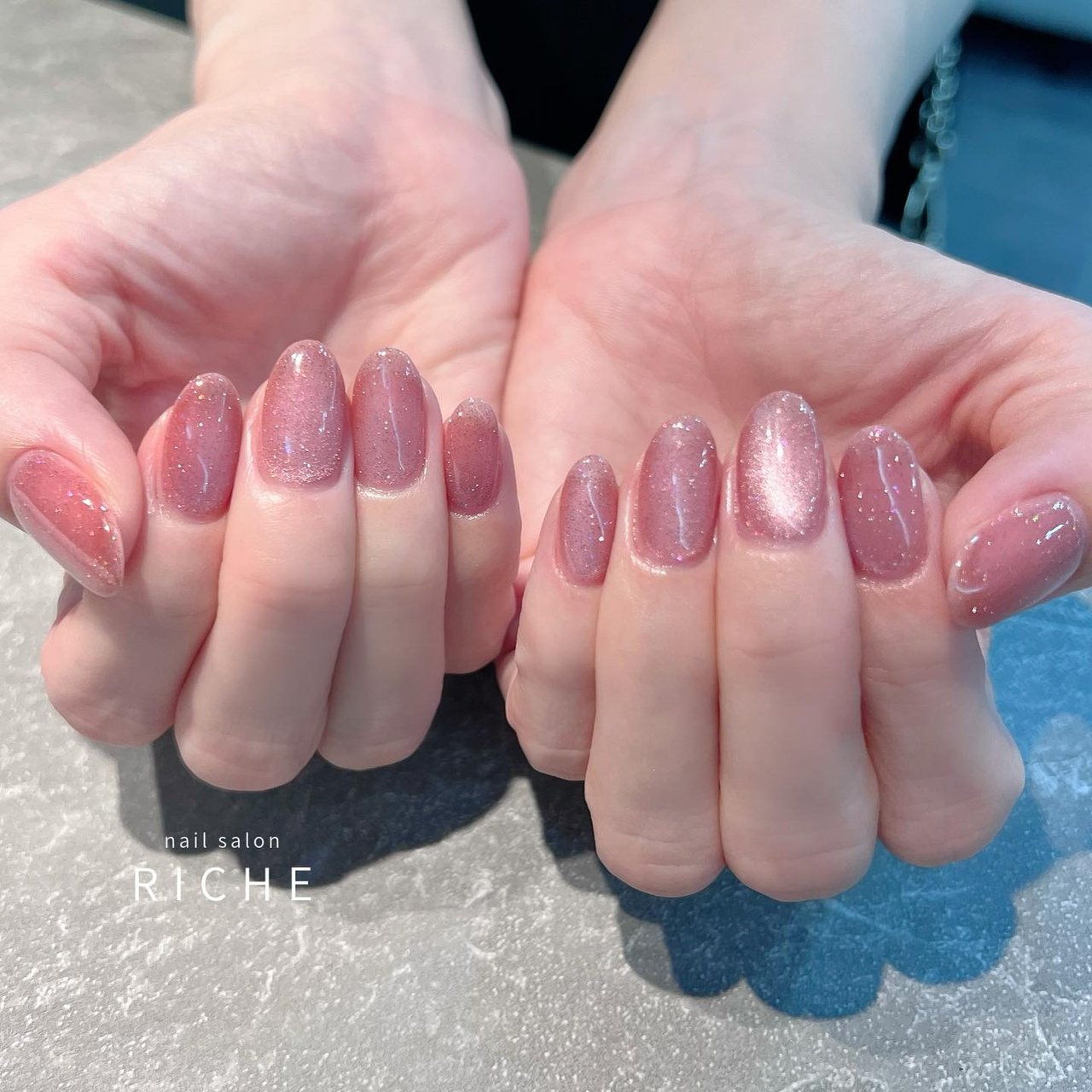 夏/ハンド/フラッシュ/ワンカラー/マグネット - nailsalon RICHEの 