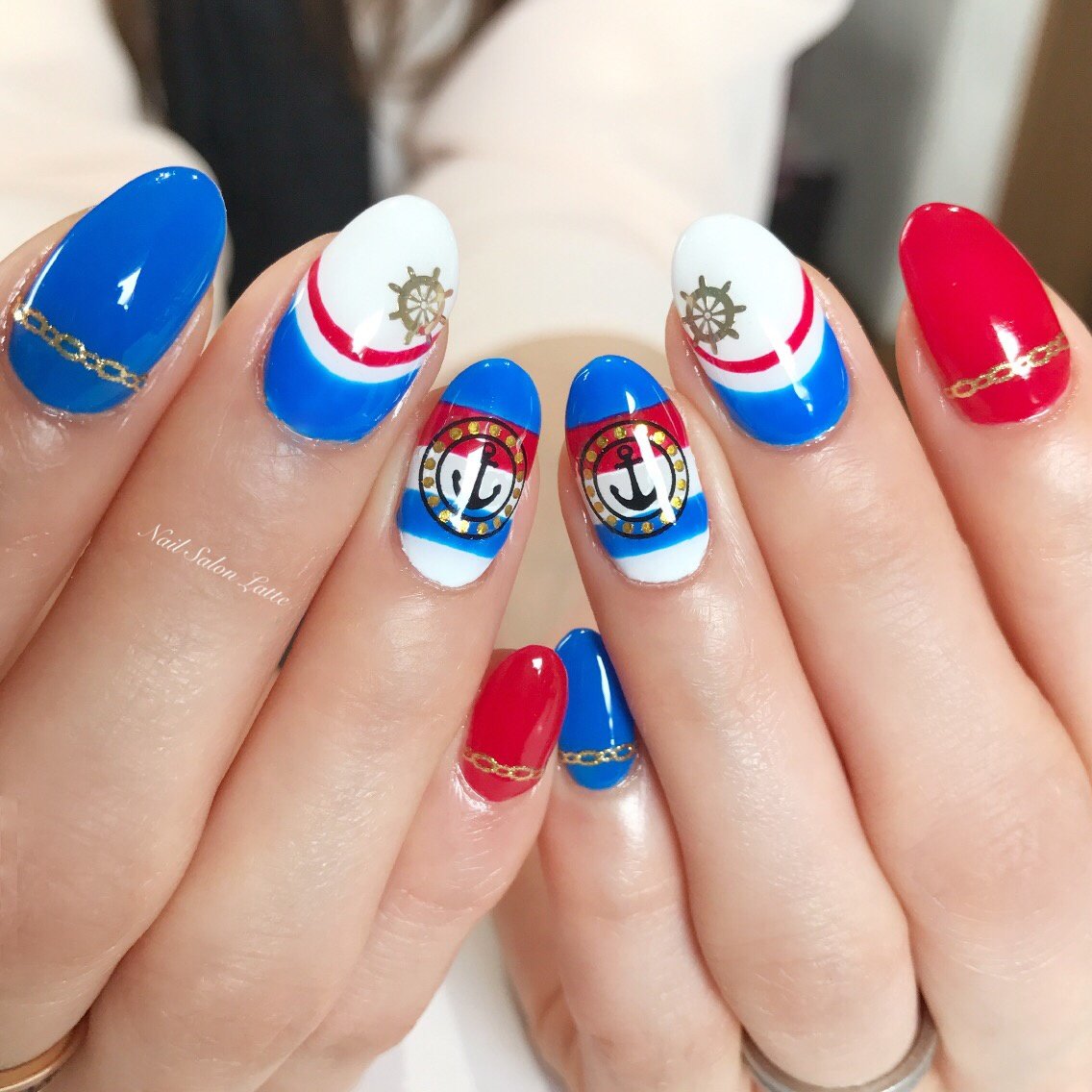 夏 海 リゾート 女子会 ハンド Nail Latteのネイルデザイン No ネイルブック