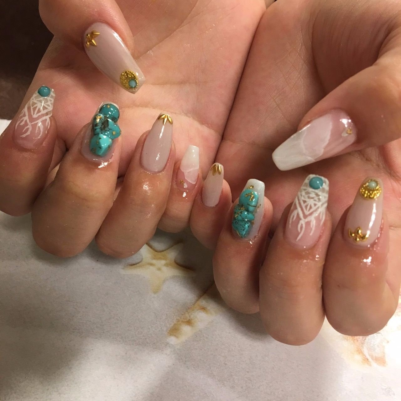 夏 海 リゾート 女子会 ハンド Bg Nailのネイルデザイン No ネイルブック