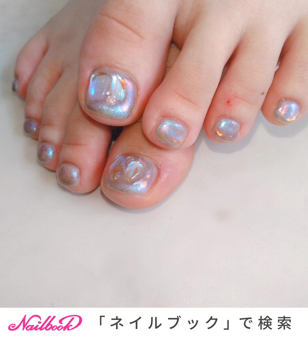 うるちゅるムーンネイル/レトロ/コンパクト/オーロラ オーロラキャンディ💅氷ネイル】うるうるキラキラちゅるんと