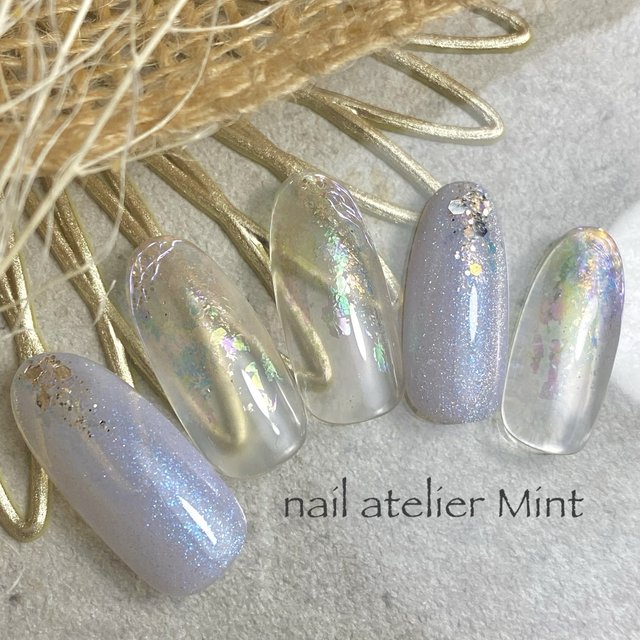2024最新】夏の陽射しでうるちゅる♡夏本番のオーロラネイル人気ネイル