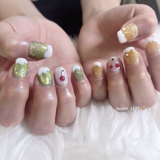 #メロンソーダネイル#クリームソーダネイル#ビールネイル#さくらんぼネイル#チェリーネイル#ぷっくりネイル#韓国ネイル#お洒落ネイル#nail#likesforlike #hpb_nail#네일디자인#네일디자인 #ちゅるんネイル#岐阜 #gifu #岐阜ネイル#各務原ネイル#関市#関市ネイル#美濃加茂#美濃加茂ネイル#郡上ネイル#美濃市ネイル #郡上#可児#岐阜ネイル#岐阜ネイルサロン#関市ネイルサロン #夏 #海 #リゾート #デート #ハンド #ラメ #フルーツ #マグネット #ぷっくり #ミディアム #スクエア #ホワイト #イエロー #グリーン #ジェルネイル #bambi_1127 #ネイルブック