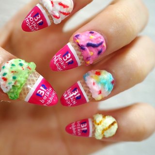 2026年】新着順｜#baskinrobbinsのネイルデザイン｜ネイルブック