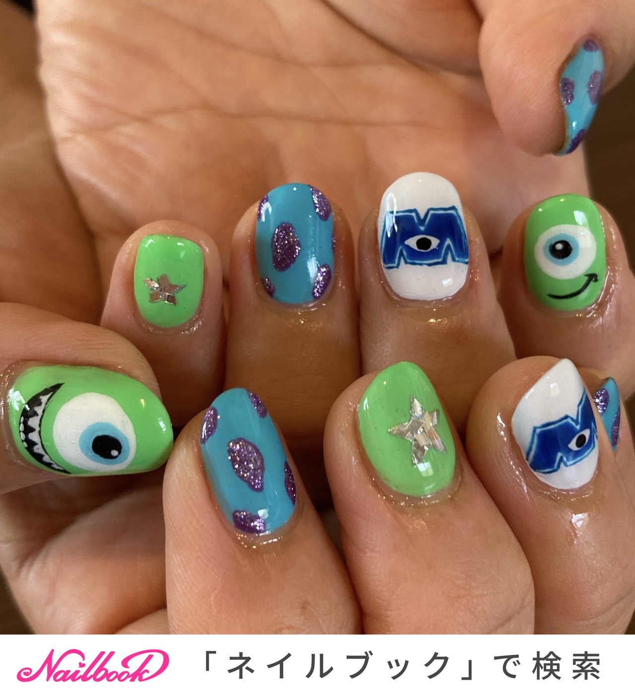 Disney - 3dネイルパーツ　オーダー【マイク　リトルマイキー　　らくがき　痛ネイル】 Disney - 3dネイルパーツ オーダー【マイク リトルマイキー