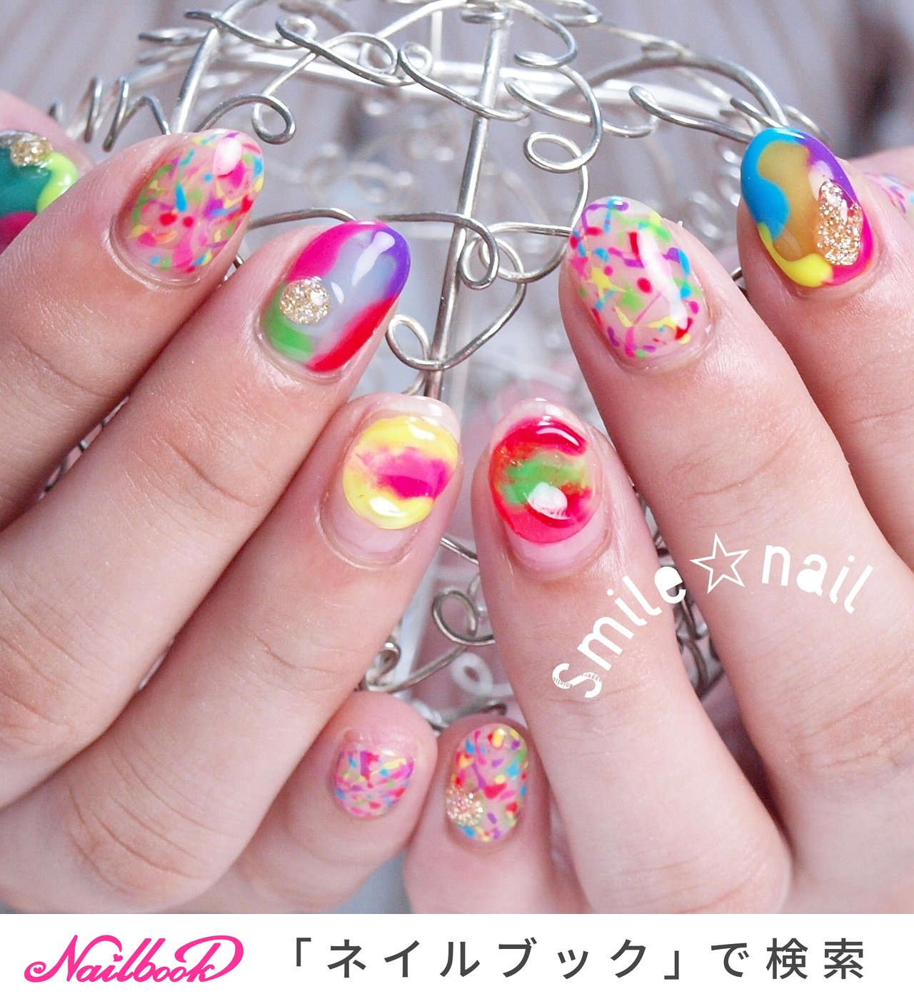 ニュアンス/個性派/カラフル/ネオンカラー - Smile☆nailのネイル