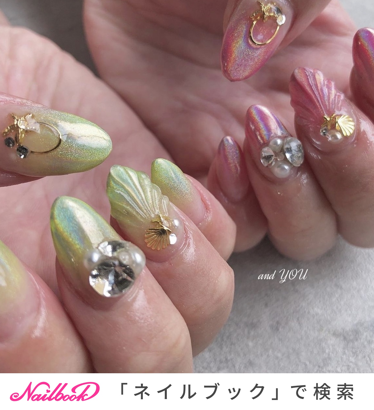 結婚式 ネイルアート ラインストーン おしゃれ フラワー バラ 花