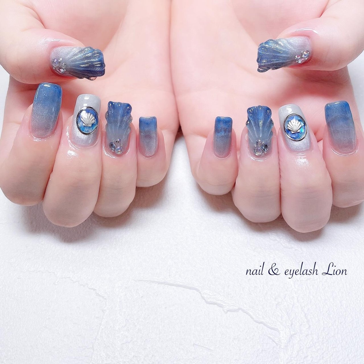 夏/ハンド/グラデーション/マーメイド/マグネット - lionnail_yoshino 