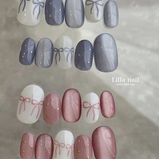 人気順｜水色/バレエコアのネイルデザイン｜ネイルブック