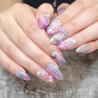 貝ネイルのネイルデザイン｜ネイルブック 