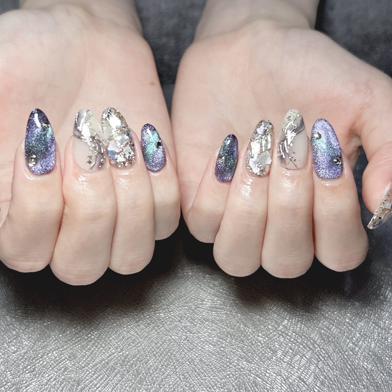 夏/七夕/ハンド/ニュアンス/マグネット - RyuKuNailのネイルデザイン