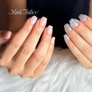 ・ ご新規様♡

迷いに迷ったカラーもアシメで解決🫰
ワンコちゃんがいるからほんのりスクエアオフにしてます🫶

ご来店ありがとうございました♡

#ショートネイル 
#アシメネイル 
#ちぐはぐネイル 
#オシャレネイル 
#お呼ばれネイル 
#ショートスクエア 
#きらきらネイル 
#ちゅるんネイル 

 #ネイル #ネイルデザイン #ジェルネイル #nail #nails #gelnails #ongles #onglerie #筑紫野市ネイル #二日市ネイル #二日市ネイルサロン #筑紫野ネイル #ネイルテイラー #長さ出し筑紫野 #スカルプネイル #nailbook_fan #nailiejp #手が綺麗に見えるネイル #海 #リゾート #パーティー #ハンド #ラメ #ワンカラー #ちゅるん #キラキラ #ショート #スクエア #ベージュ #ピンク #シルバー #ジェルネイル #お客様 #〜Nail Tailor〜　ネイルテイラー #ネイルブック