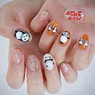 おすすめ順｜#パンダコパンダのネイルデザイン｜ネイルブック