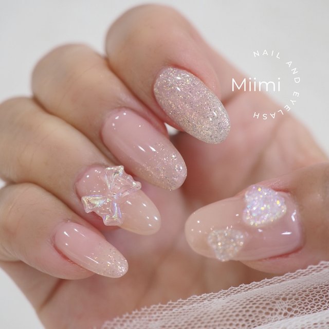 2024最新】ぷくっと可愛いクリアハートネイル|人気ネイルデザイン15選 