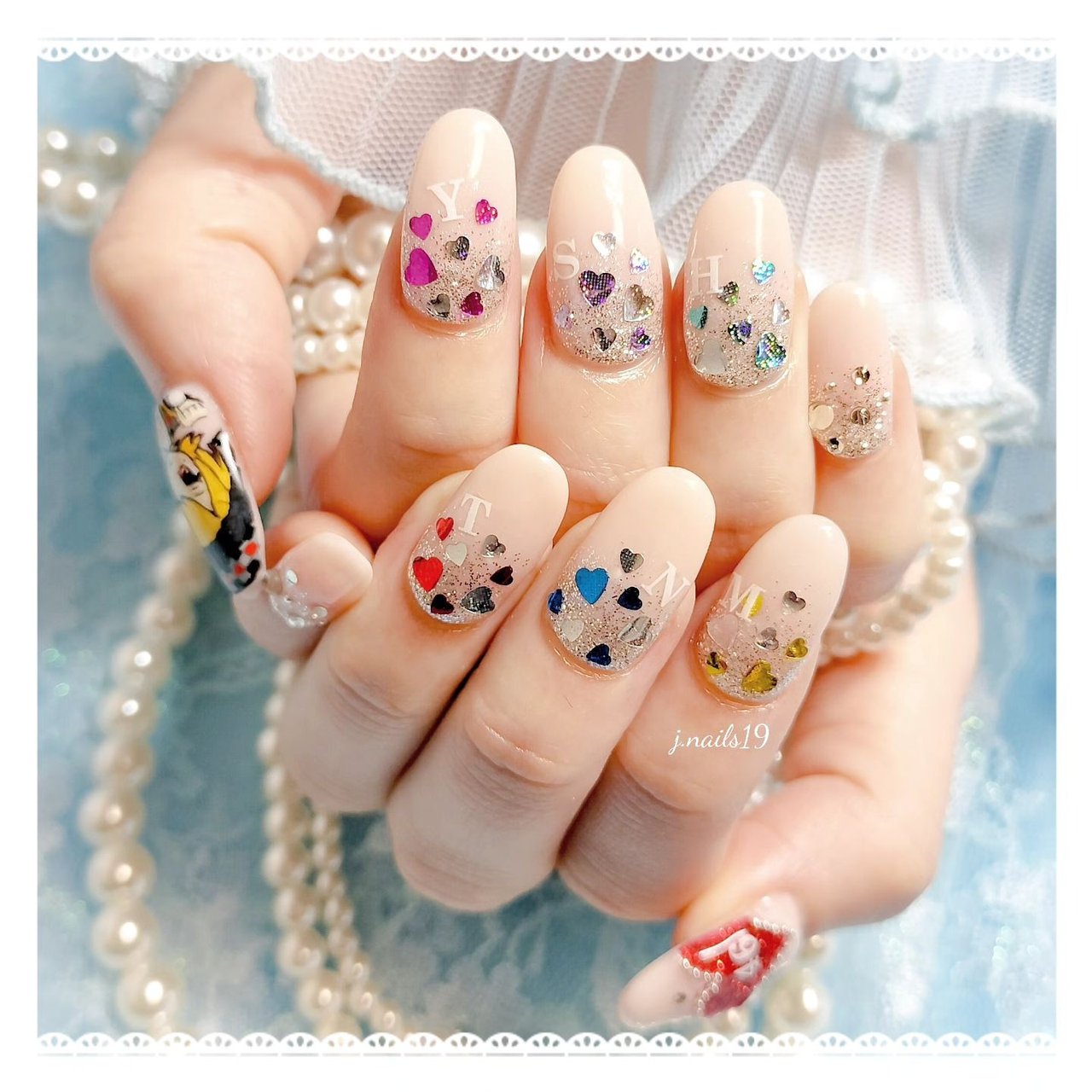 オールシーズン/ライブ/女子会/推し活/ホログラム - j.nails19の