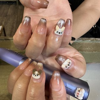 3dネイルパーツ ダルメシアン シカ 赤ちゃん ネイルパーツ アニマル