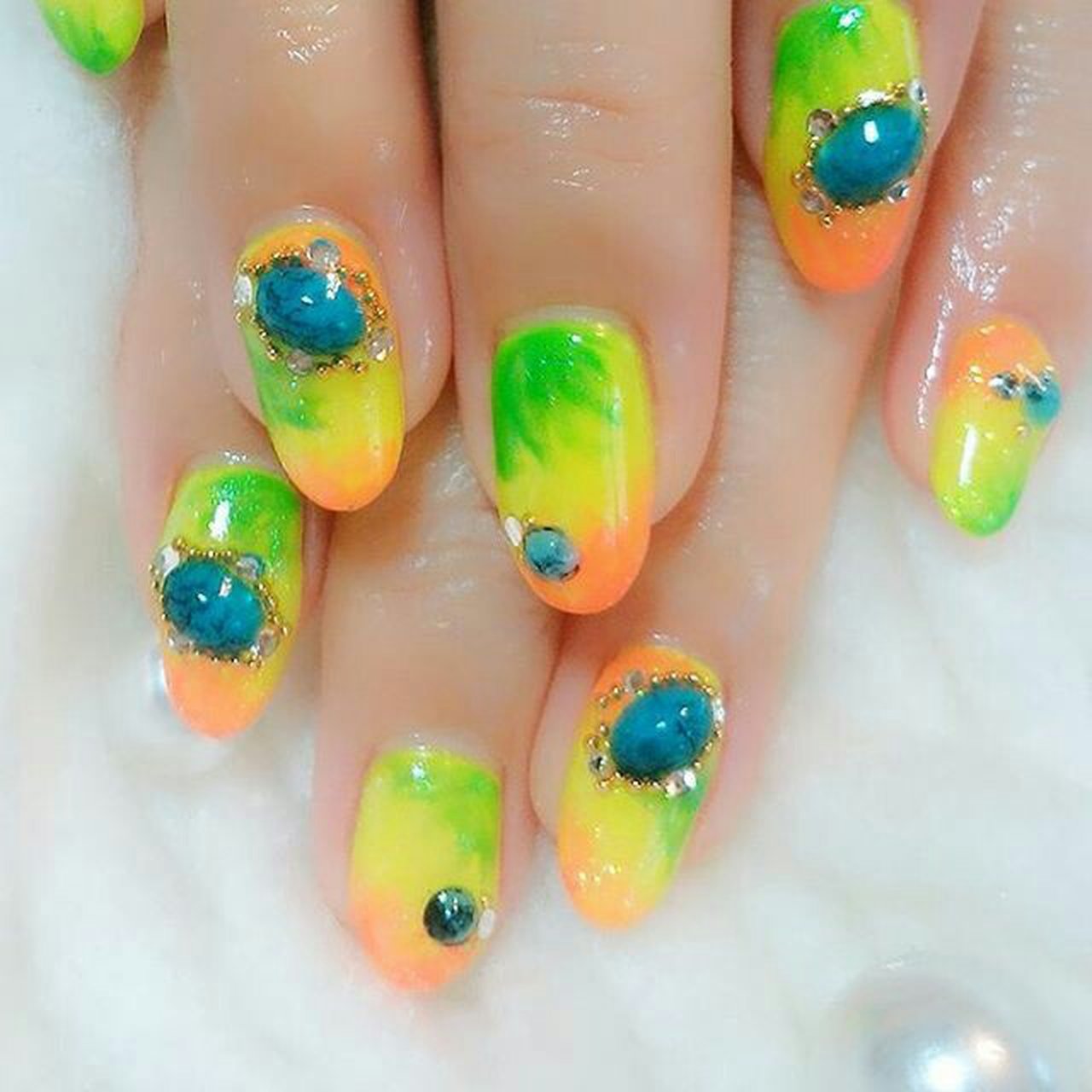 夏 旅行 海 リゾート ハンド スクール サロン スパイスネイルズのネイルデザイン No ネイルブック