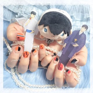 影山飛雄ネイルのネイルデザイン｜ネイルブック