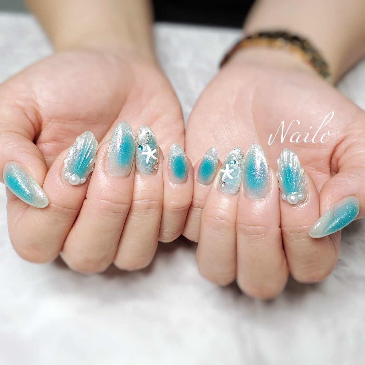 夏/旅行/海/リゾート/ハンド - nailsalon_nailoのネイルデザイン[No