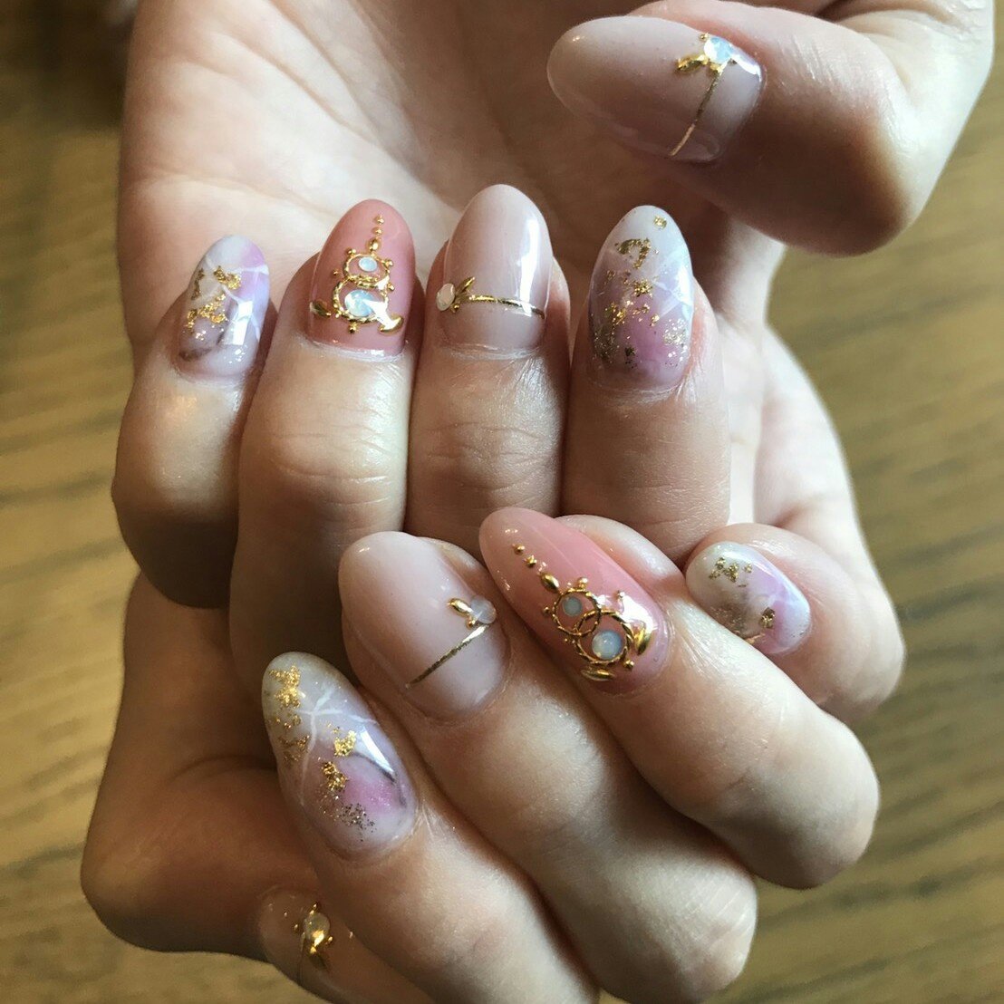 オールシーズン デート エスニック ミディアム ベージュ 原田 彩加のネイルデザイン No ネイルブック