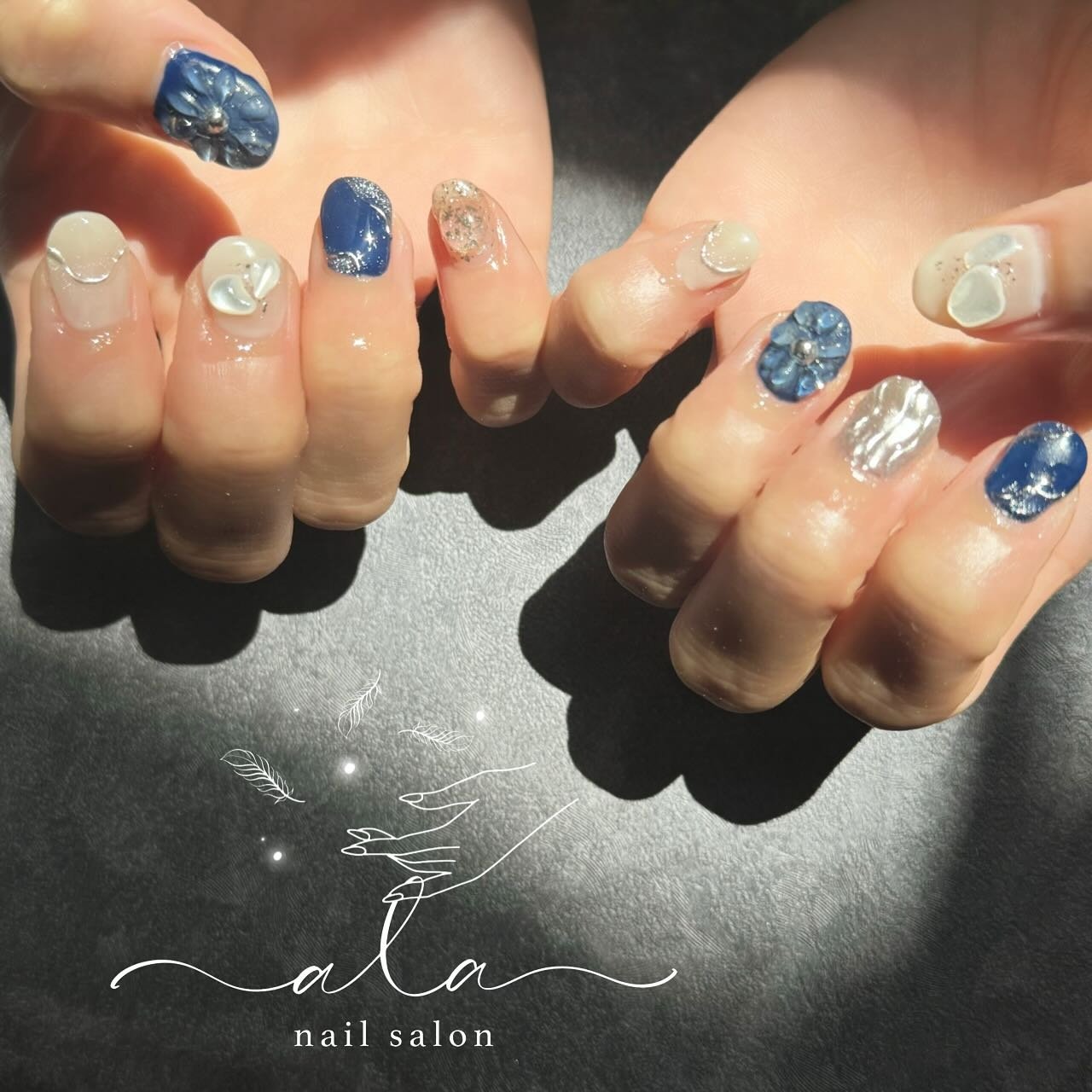 ブライダル/ハンド/シンプル/シェル/ニュアンス - nailsalonalaのネイルデザイン[No.8958856]｜ネイルブック