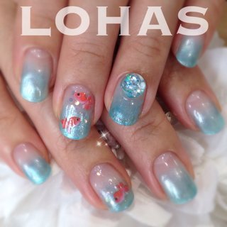 アクアリウムドームのネイルデザイン ネイルブック