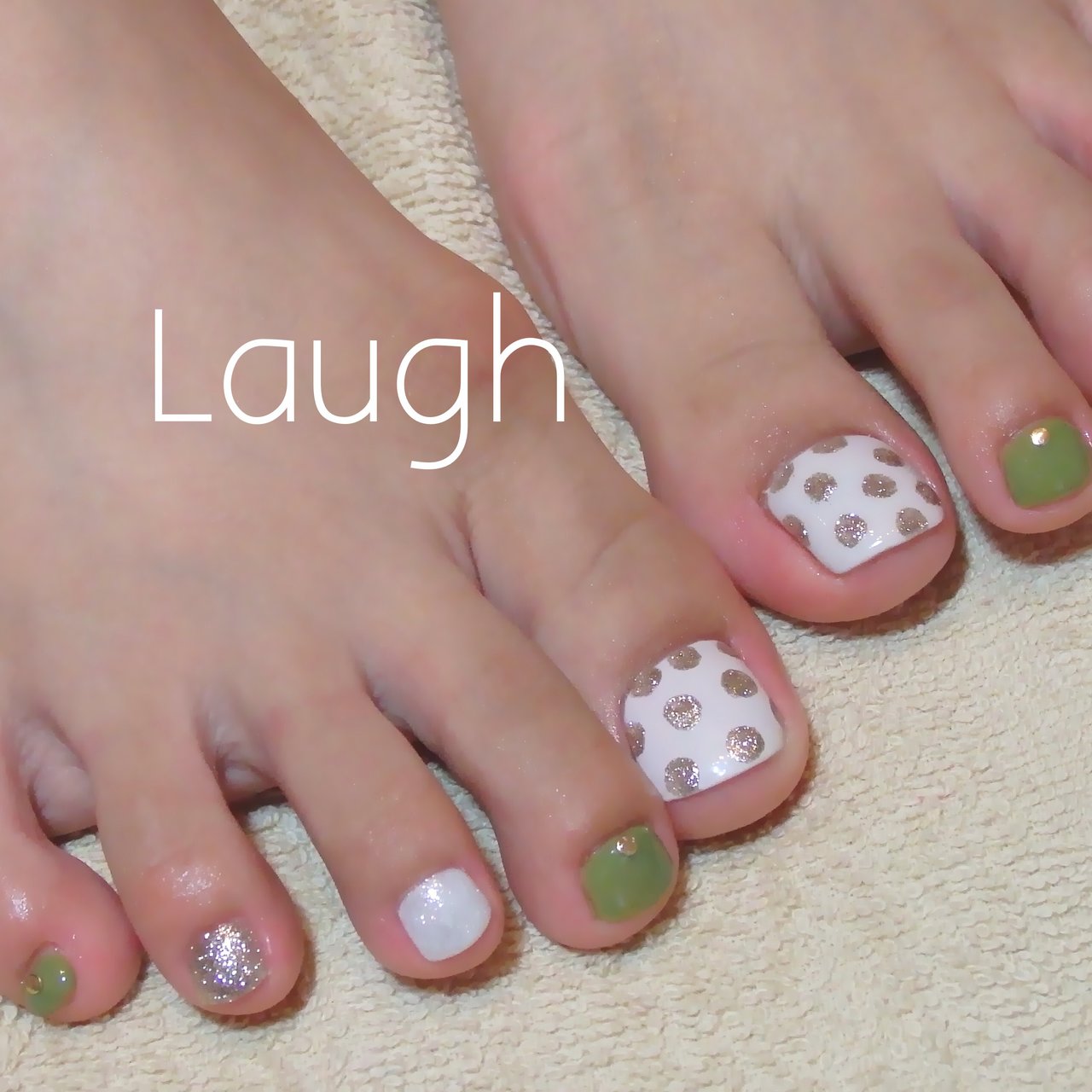 夏旅行海女子会フット Laugh Nailのネイルデザインno2461053