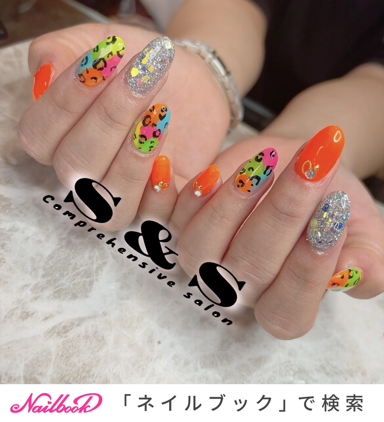 2025年】新着順｜#カラフルヒョウ柄ネイルのネイルデザイン｜ネイルブック