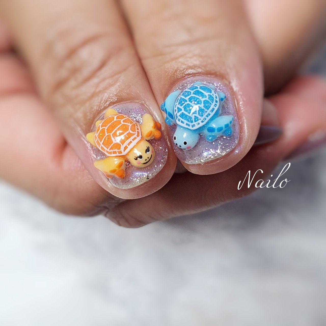 夏/旅行/海/リゾート/フット - nailsalon_nailoのネイルデザイン[No