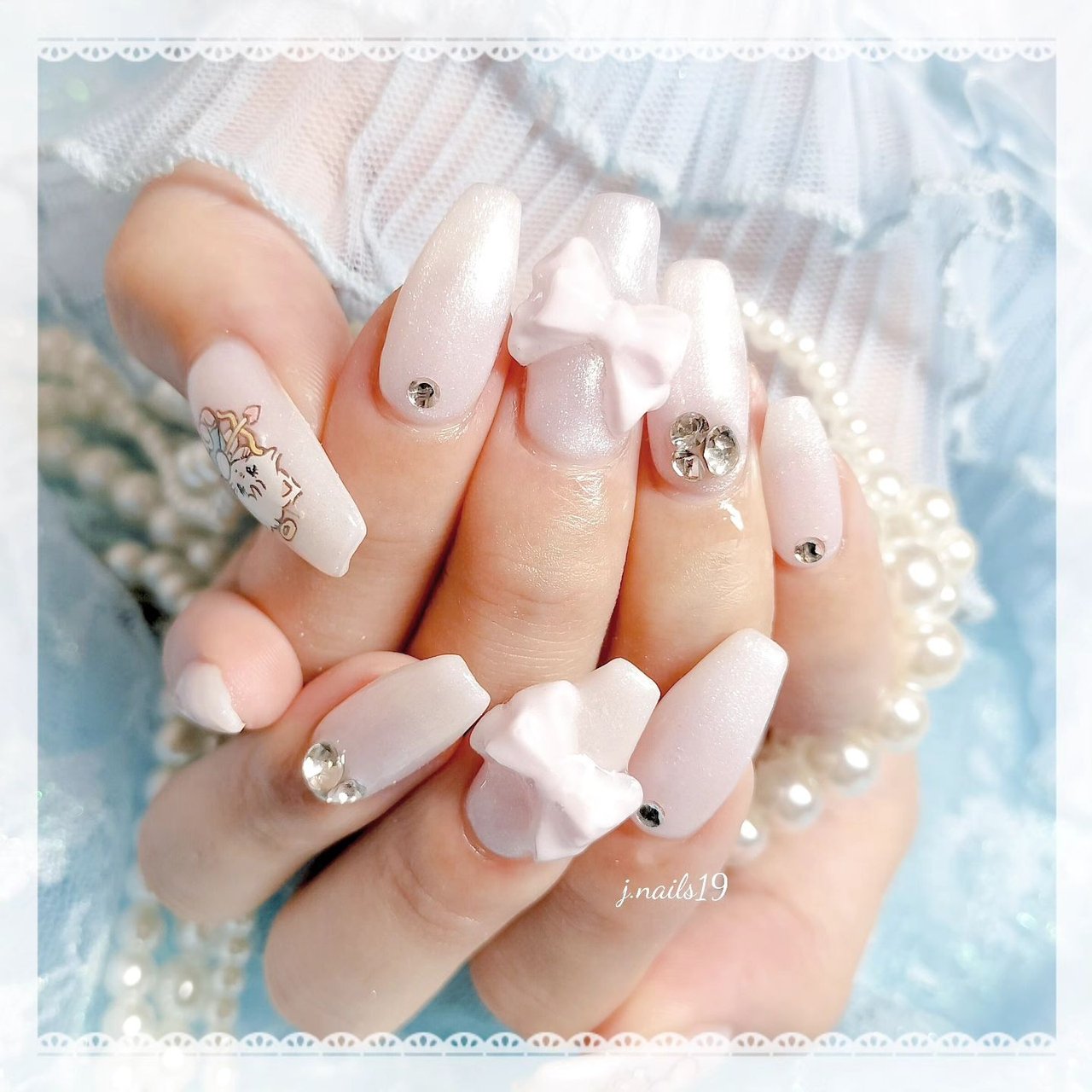 オールシーズン/デート/女子会/推し活/ハンド - j.nails19のネイル  