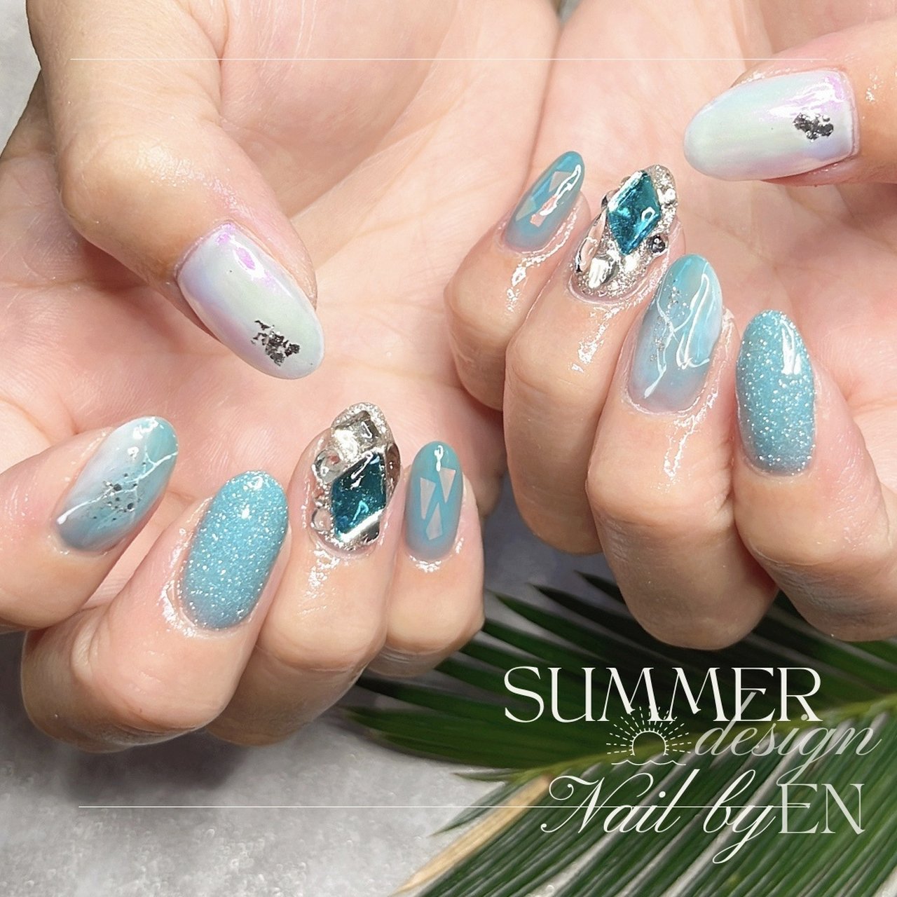 夏/海/リゾート/ハンド - Nail by EN.namiのネイルデザイン[No.8971836