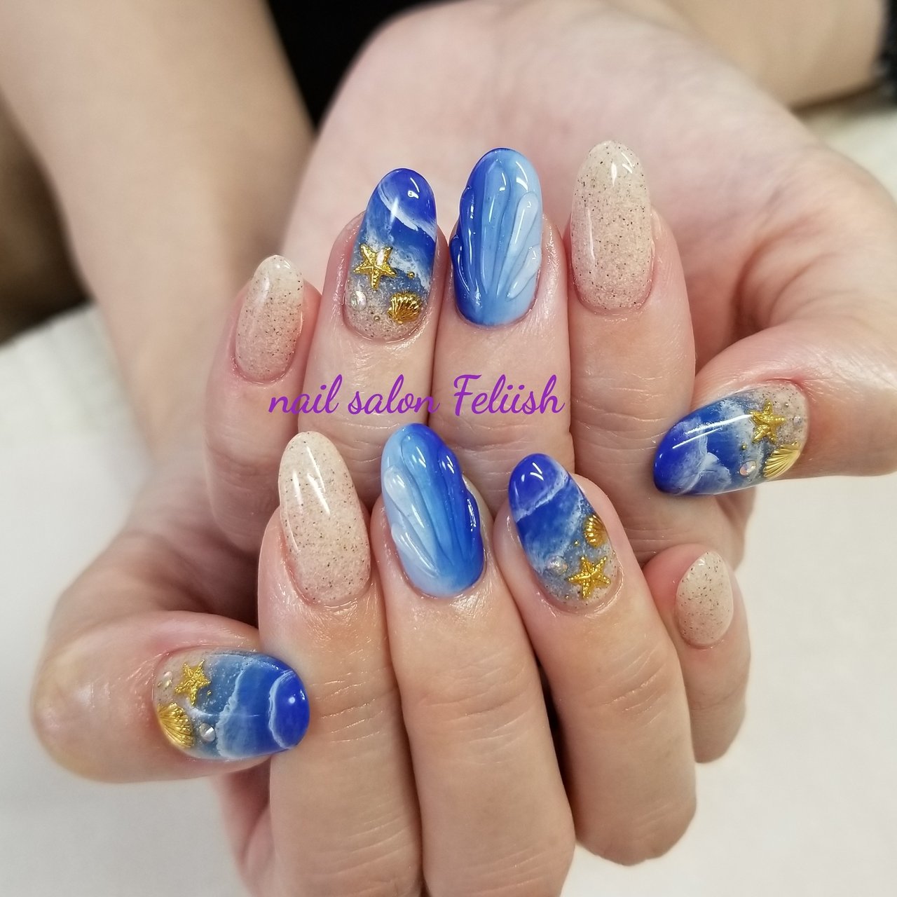 夏/七夕/海/リゾート/ハンド - nail salon Feliishのネイル