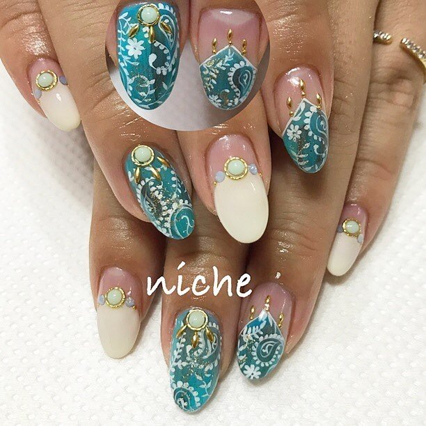 夏 秋 海 リゾート ハンド Nailsalonniche ネイルサロンニッチのネイルデザイン No ネイルブック