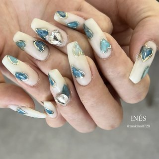 2024年】新着順｜バレンタイン/#青のネイルデザイン｜ネイルブック 