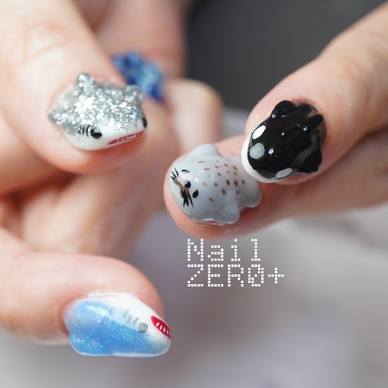 3dネイルパーツ ネイル あざらし ネイルパーツ 【公式通販】