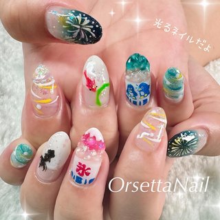 ヨーヨーネイル(ヨーヨー)/#かき氷ネイルのネイルデザイン｜ネイルブック