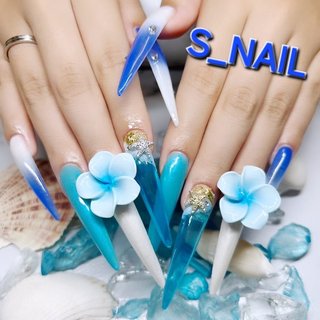 ハンド/スーパーロング/スクエア/ジェルネイル/お客様 - S💋nail