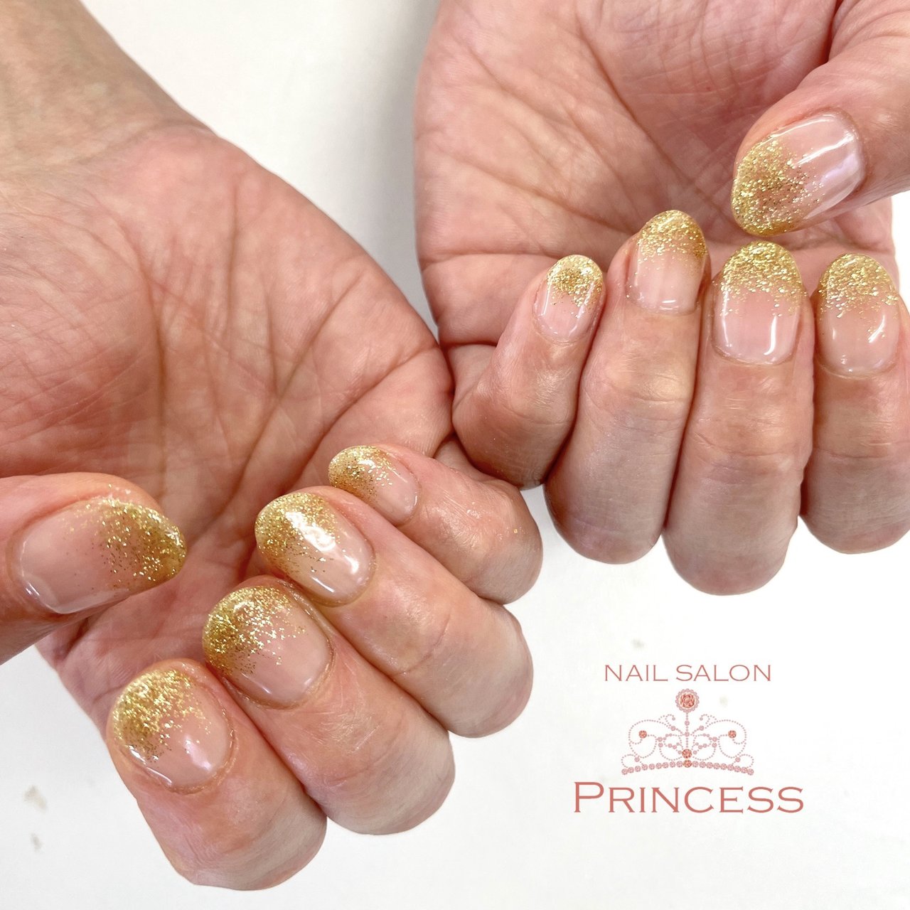 ハンド/グラデーション/ラメ/クリア/ゴールド