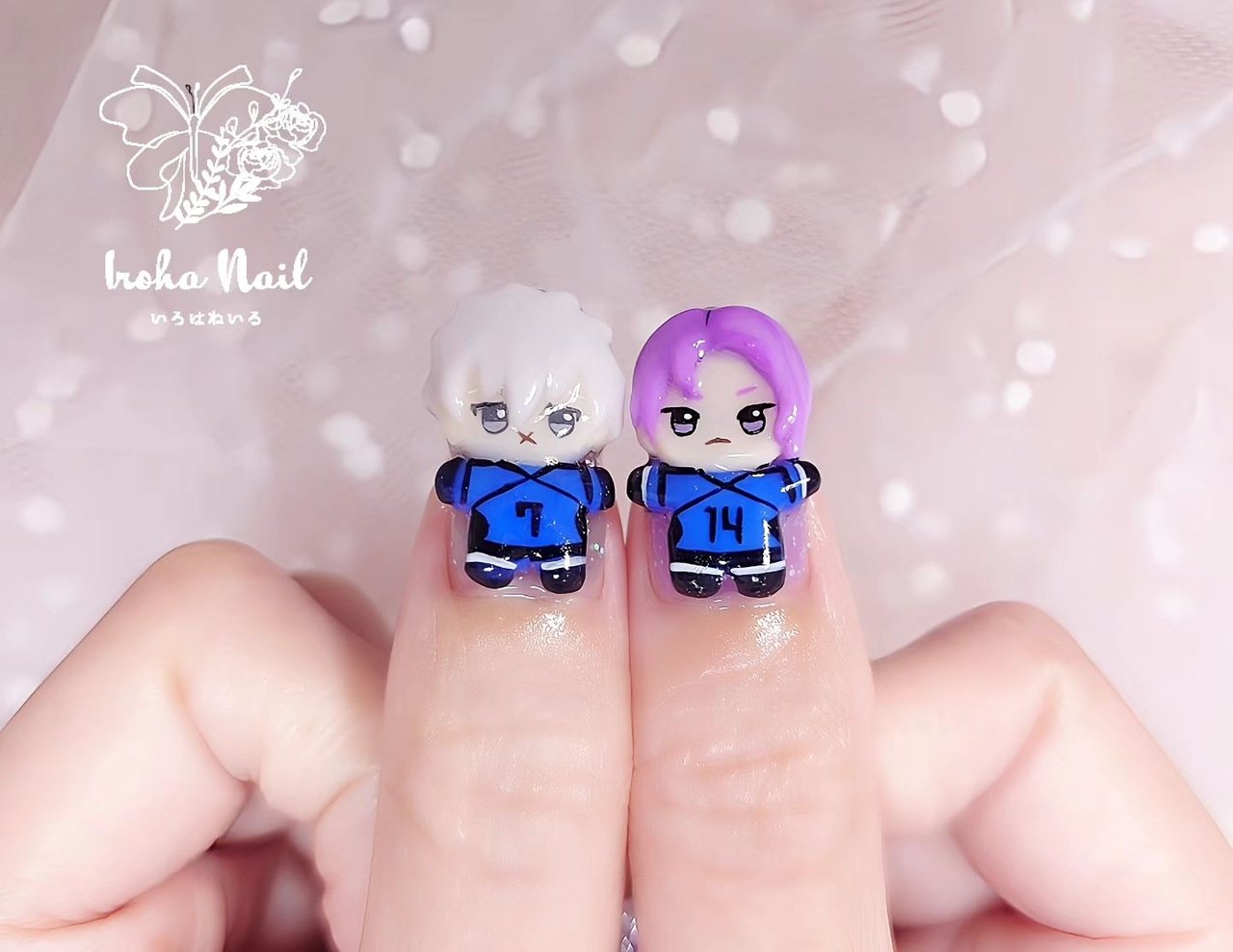3Dネイルパーツ♡* なぎ* 様 推し活/ジェルネイル - いろはねいる asakiのネイルデザイン[No